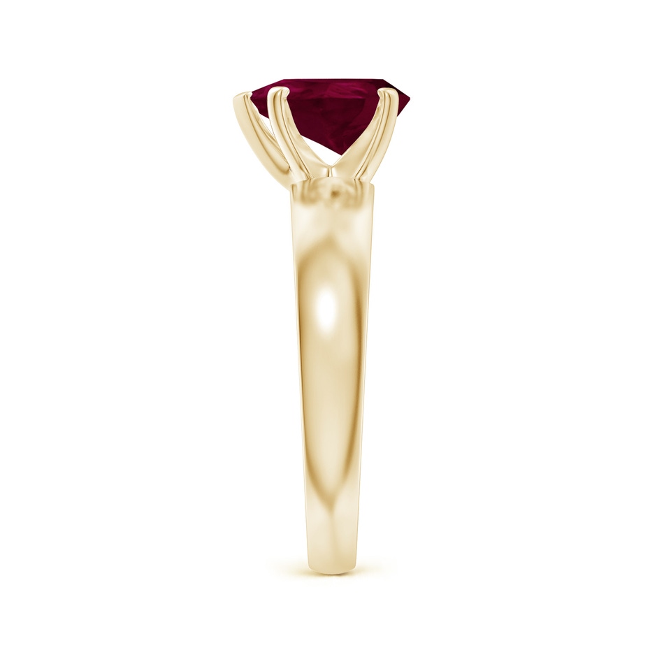 9x7mm A Prong-Set Pear Ruby Solitaire Engagement Ring in Yellow Gold side 299