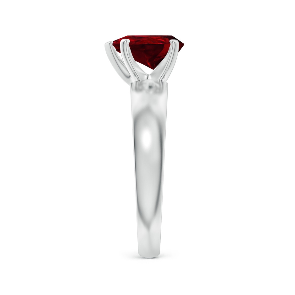 9x7mm AAAA Prong-Set Pear Ruby Solitaire Engagement Ring in White Gold side 299