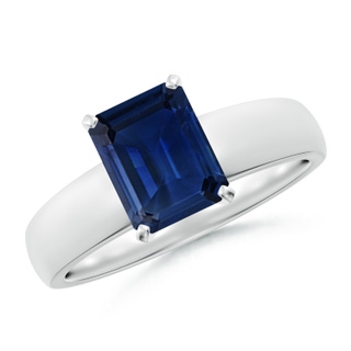 Emerald Cut AAA Blue Sapphire