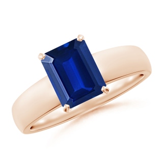 Emerald Cut AAAA Blue Sapphire