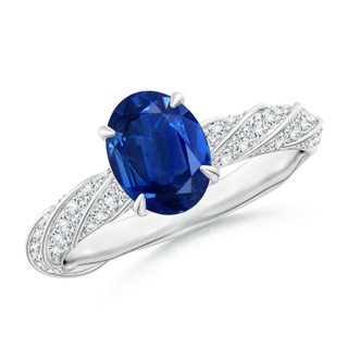 Oval AAA Blue Sapphire