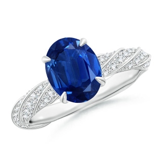 Oval AAA Blue Sapphire