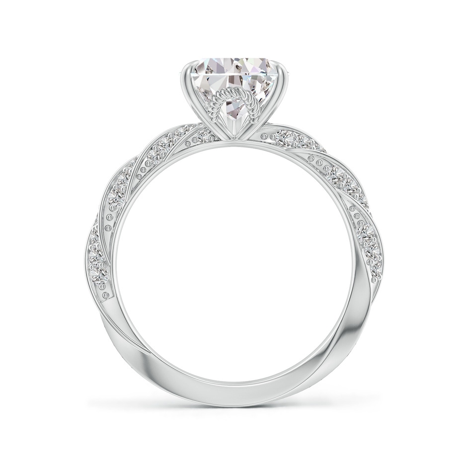 10x6.5mm IJI1I2 Pear Diamond Twisted Rope Shank Engagement Ring in P950 Platinum side 199