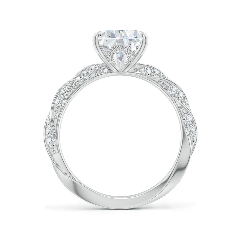 10x8mm GVS2 Pear Diamond Twisted Rope Shank Engagement Ring in P950 Platinum side 199