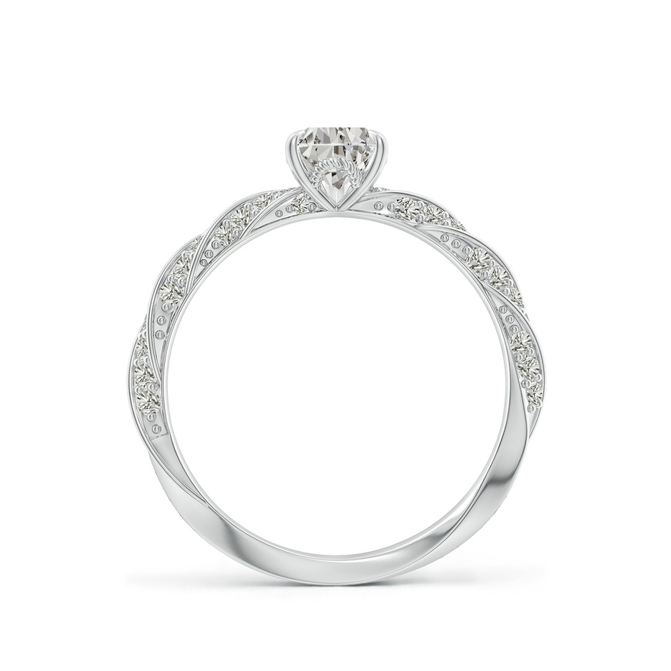 7x5mm KI3 Pear Diamond Twisted Rope Shank Engagement Ring in White Gold side 199