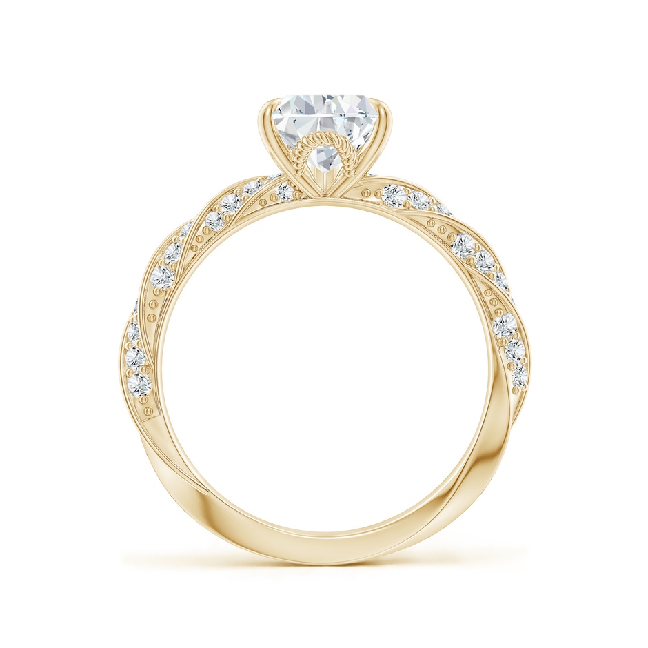 9x5.5mm GVS2 Pear Diamond Twisted Rope Shank Engagement Ring in Yellow Gold side 199