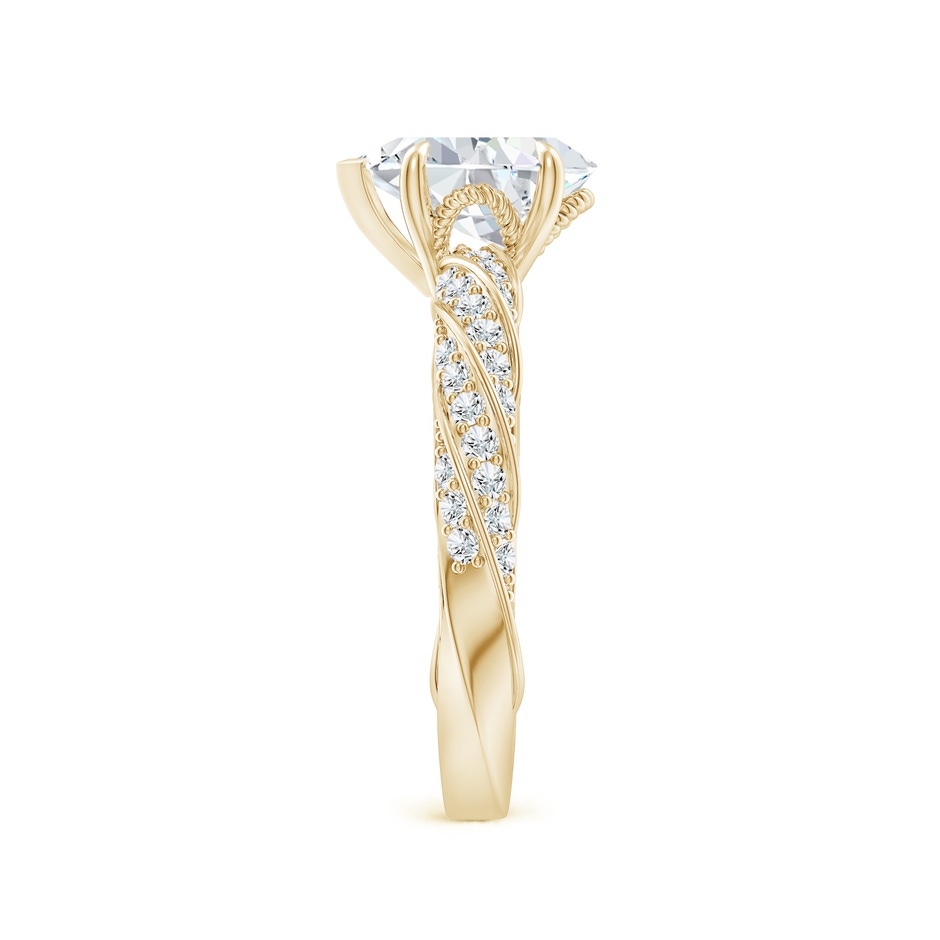 9x5.5mm GVS2 Pear Diamond Twisted Rope Shank Engagement Ring in Yellow Gold side 299