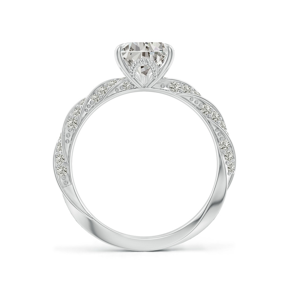 9x5.5mm KI3 Pear Diamond Twisted Rope Shank Engagement Ring in White Gold side 199
