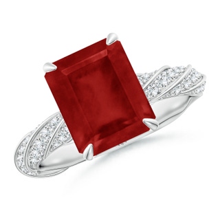 Emerald Cut AA Ruby