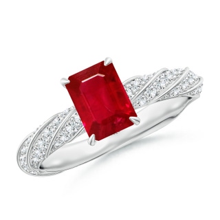 Emerald Cut AAA Ruby