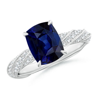 Cushion Rectangular AAA Blue Sapphire