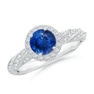 Round AAA Blue Sapphire