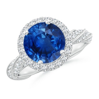 Round AAA Blue Sapphire