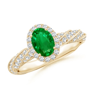 Oval AAAA Emerald