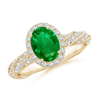 Oval AAAA Emerald