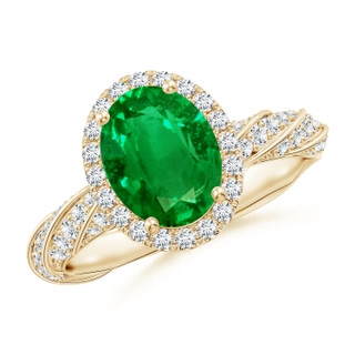 Oval AAAA Emerald