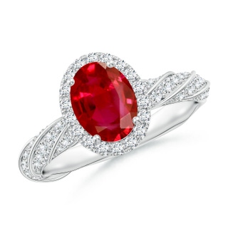 Oval AAA Ruby