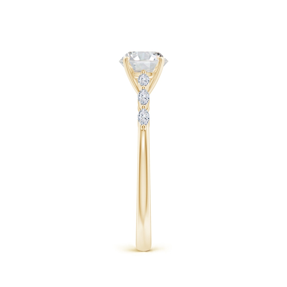 5.9mm HSI2 Round Diamond Engagement Ring with Marquise Accents in Yellow Gold side 299