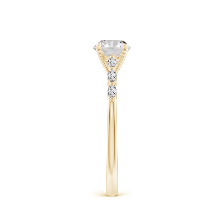 5.9mm IJI1I2 Round Diamond Engagement Ring with Marquise Accents in Yellow Gold side 299