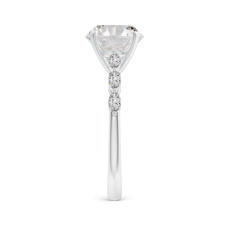 9.2mm IJI1I2 Round Diamond Engagement Ring with Marquise Accents in P950 Platinum side 299