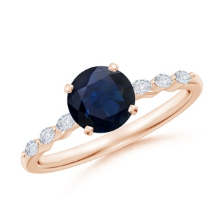 Round A Blue Sapphire