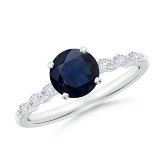 Round A Blue Sapphire