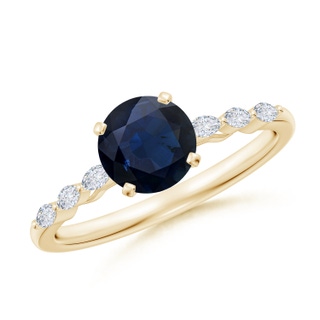 Round A Blue Sapphire