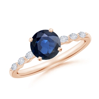 Round AA Blue Sapphire