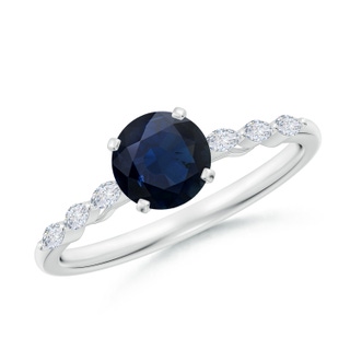 Round A Blue Sapphire