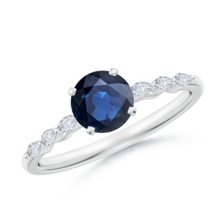 Round AA Blue Sapphire