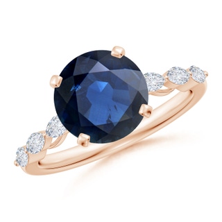 Round AA Blue Sapphire