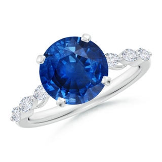 Round AAA Blue Sapphire