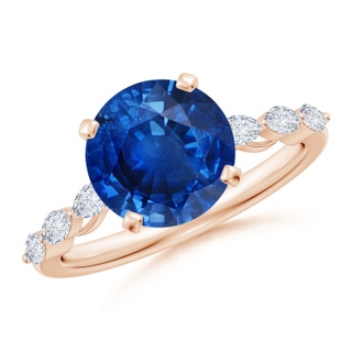 Round AAA Blue Sapphire