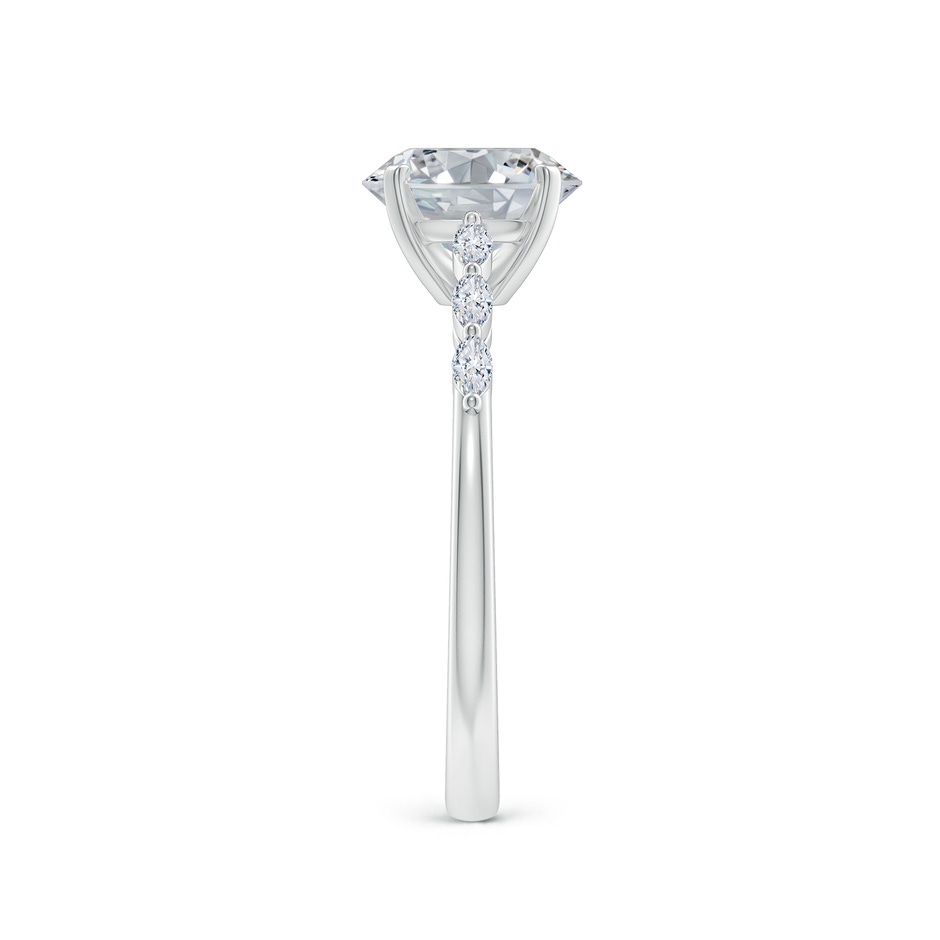 8x6mm HSI2 Oval Diamond Engagement Ring with Marquise Accents in P950 Platinum side 299
