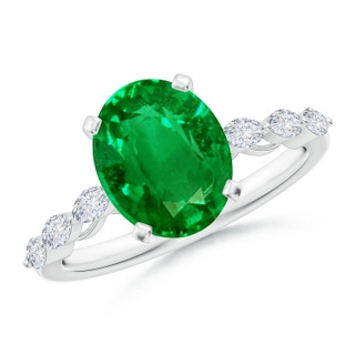 Oval AAAA Emerald