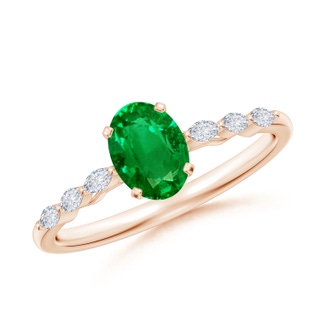 Oval AAAA Emerald