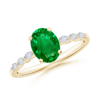 Oval AAAA Emerald