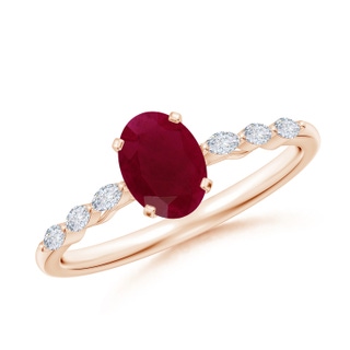 Oval A Ruby