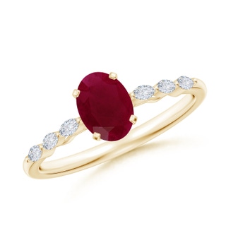 Oval A Ruby