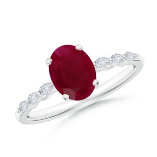 Oval A Ruby