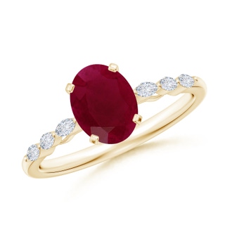 Oval A Ruby