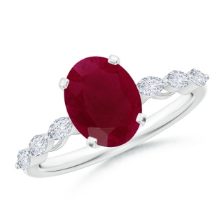 Oval A Ruby