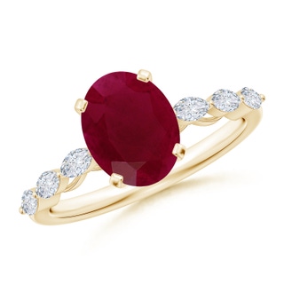Oval A Ruby