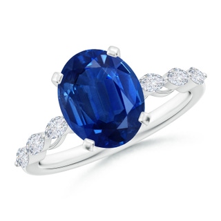 Oval AAA Blue Sapphire