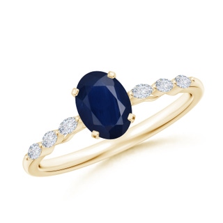 Oval A Blue Sapphire