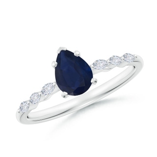 Pear A Blue Sapphire