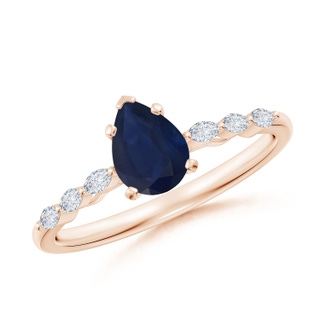 Pear A Blue Sapphire