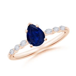Pear AA Blue Sapphire