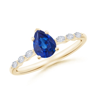 Pear AAA Blue Sapphire