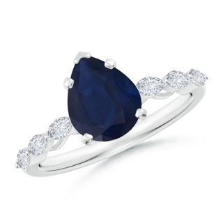 Pear A Blue Sapphire